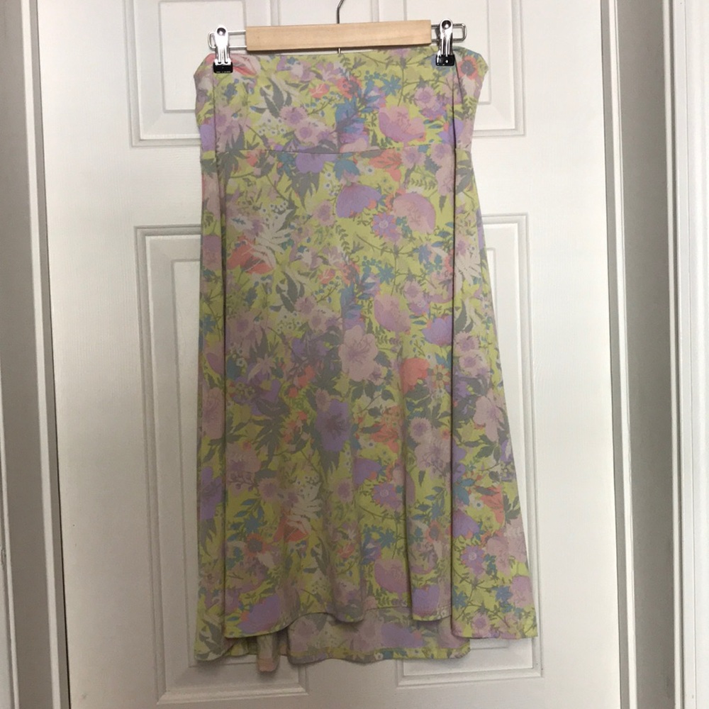 LuLaRoe Floral Azure Skirt